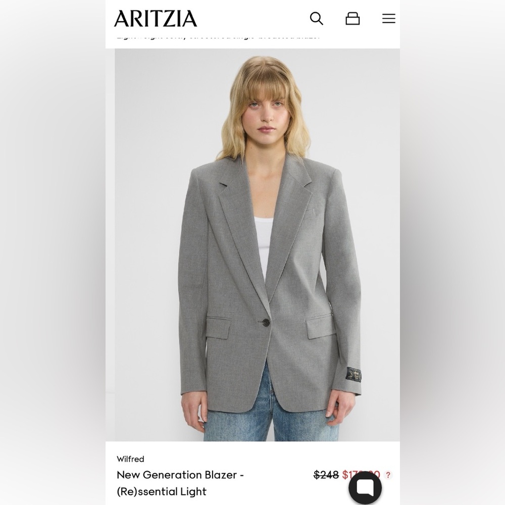 Aritzia blazer and pants Light grey - Picture 13 of 16